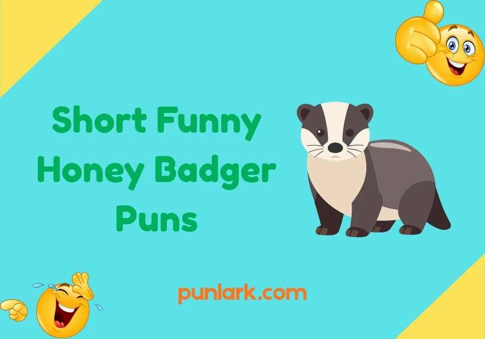 Short Funny Honey Badger Puns